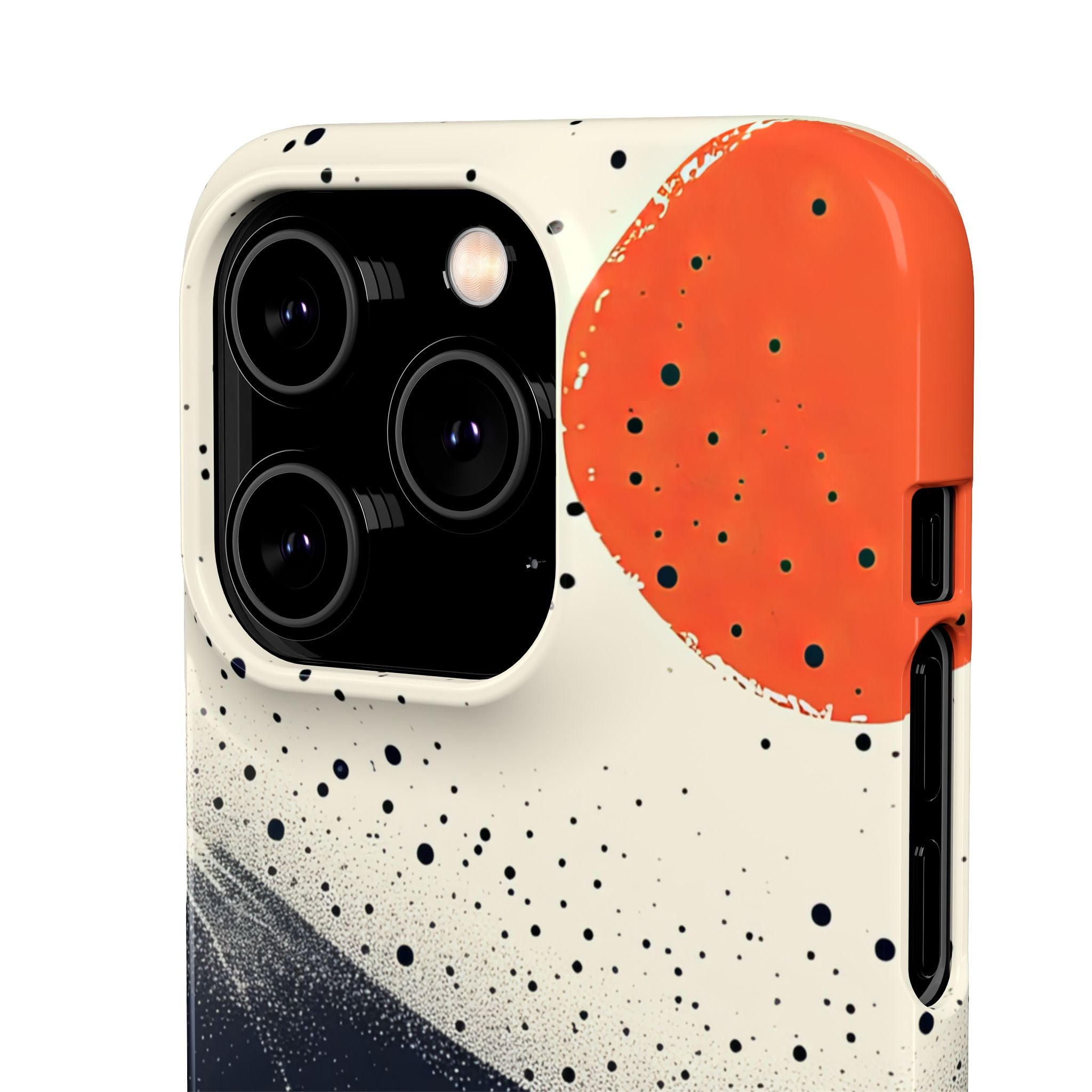 Red Sun Over Flowing Horizons iPhone 14 - Slim Phone Case