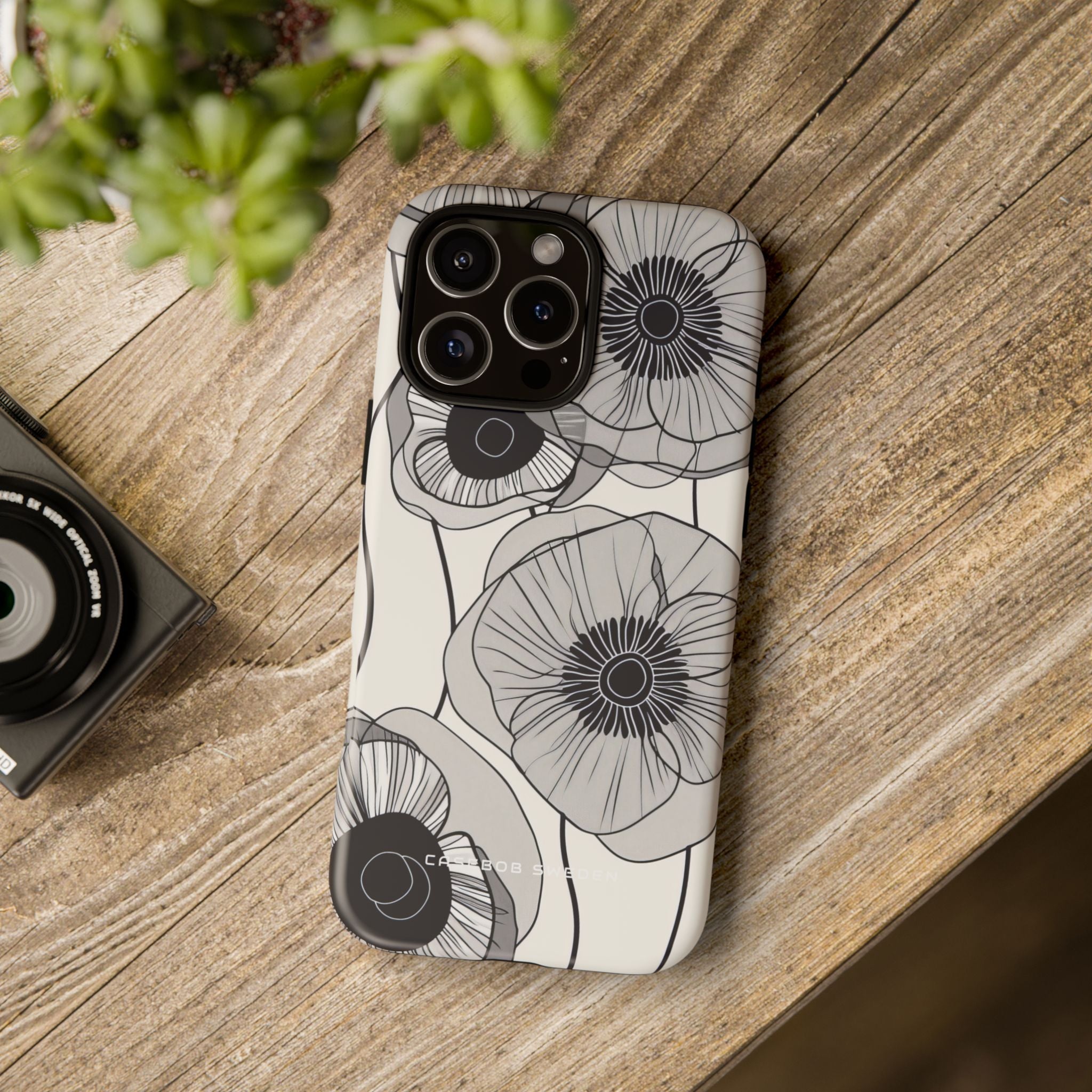 Modern Minimalist Flowers iPhone 16 - Tough Phone Case