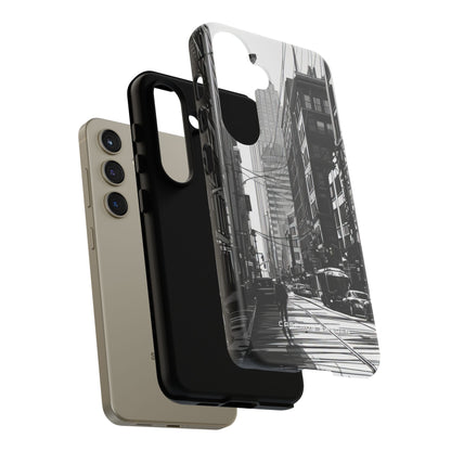 Urban Cityscape Line Perspective Samsung S24 - Tough Phone Case