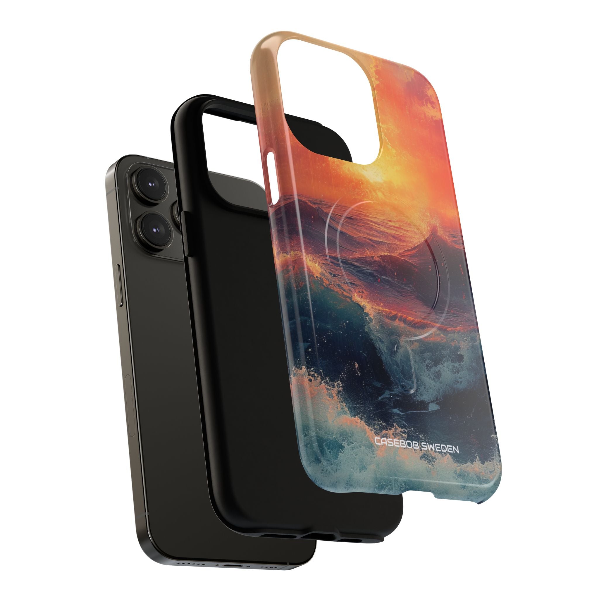 Ocean Sunset Waves - Tough + MagSafe® iPhone 14 Phone Case