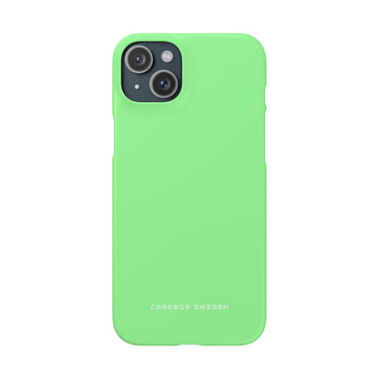 Pale Green iPhone 15 - Slim Phone Case