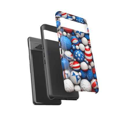 Festive Spheres Cluster - Google Pixel Case