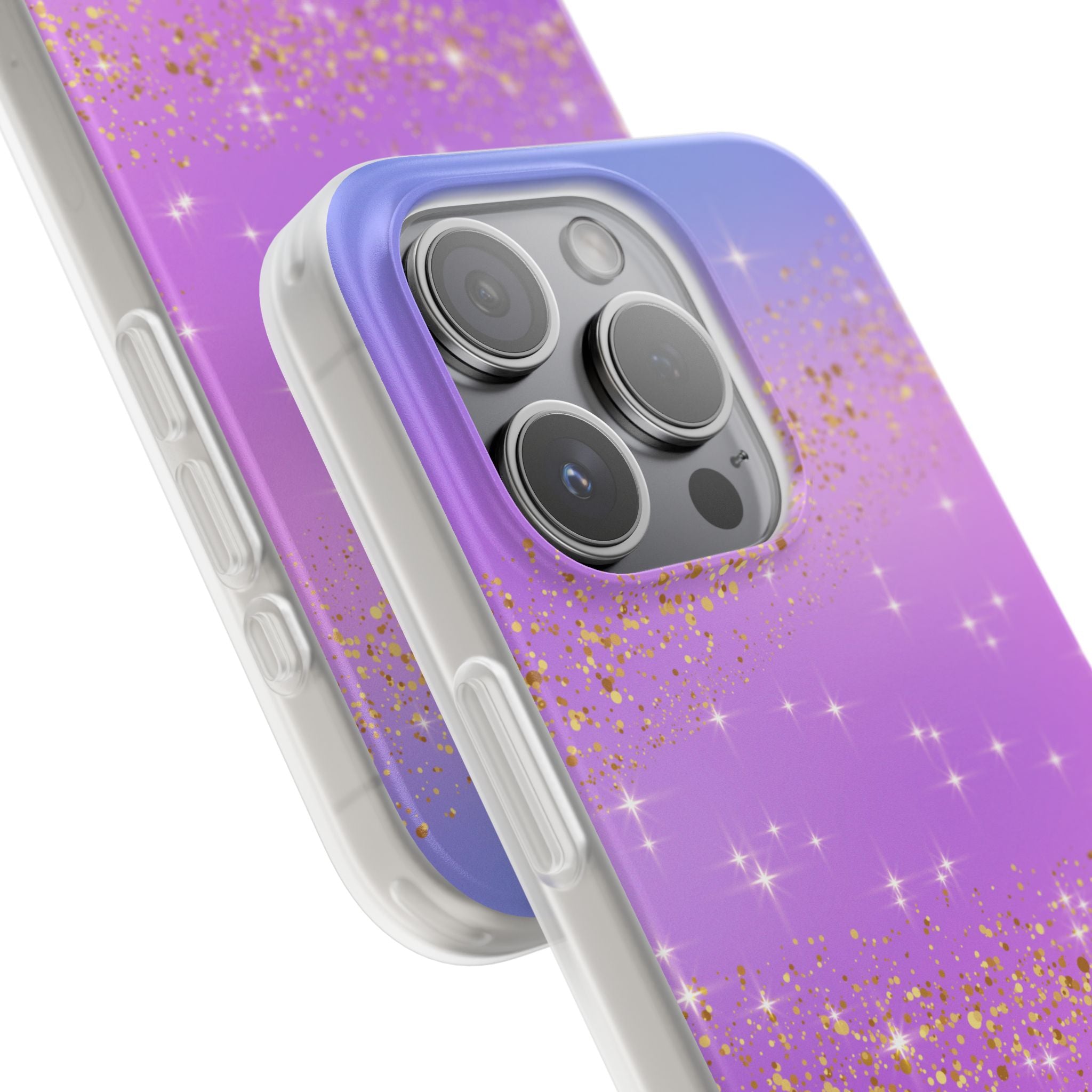 Golden Glide iPhone 15 Pro Case - Soft