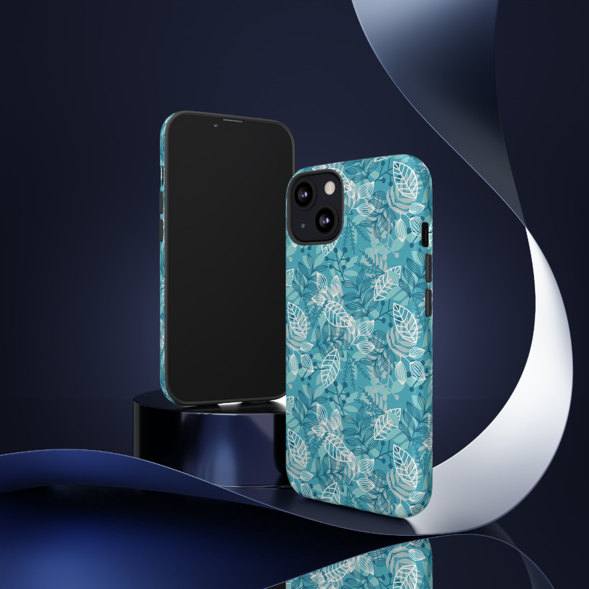 Spring Blue Leaf - Protective Phone Case