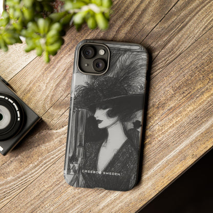 Timeless Elegance in Monochrome iPhone 15 - Tough Phone Case