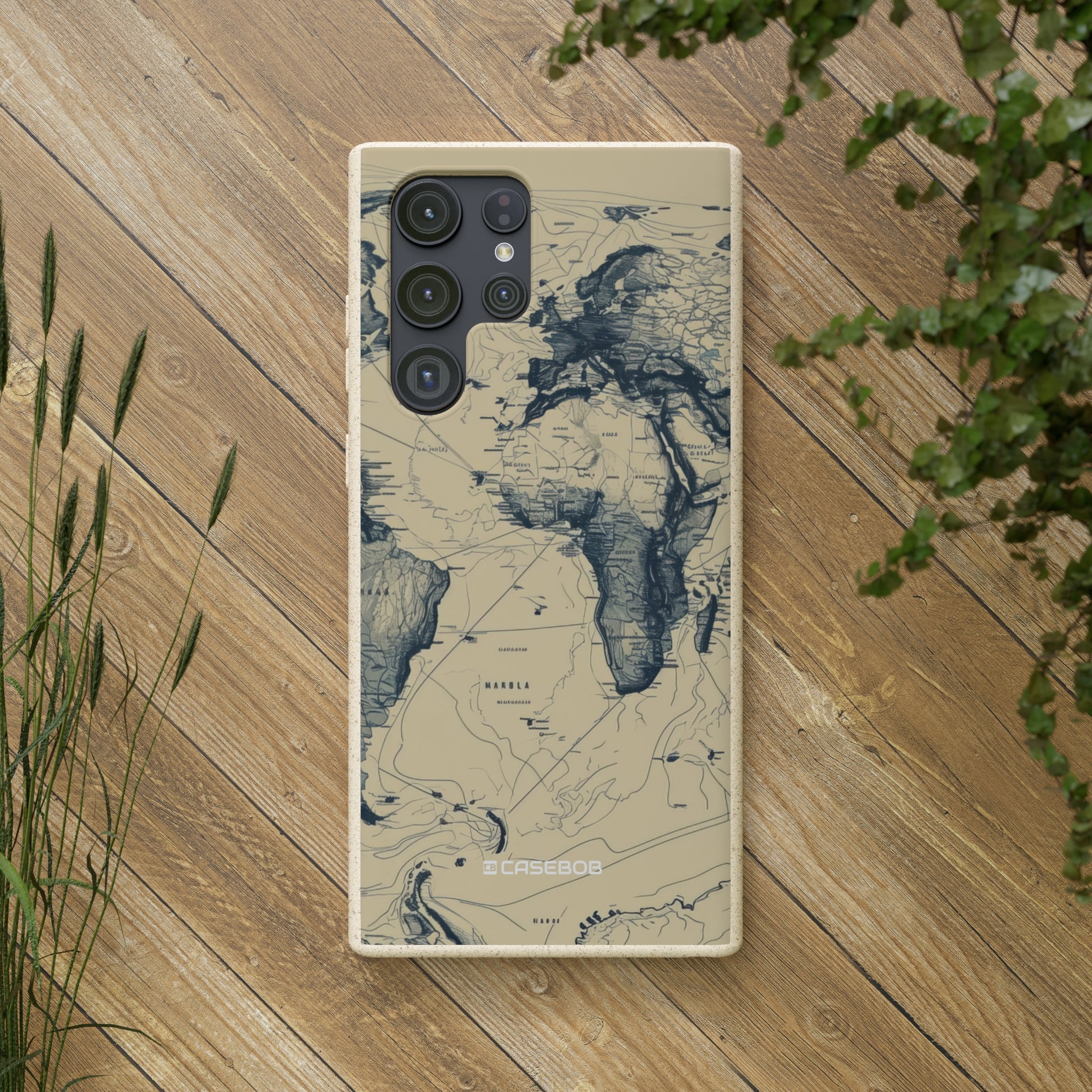 Vintage World Map | Biodegradable Phone Case