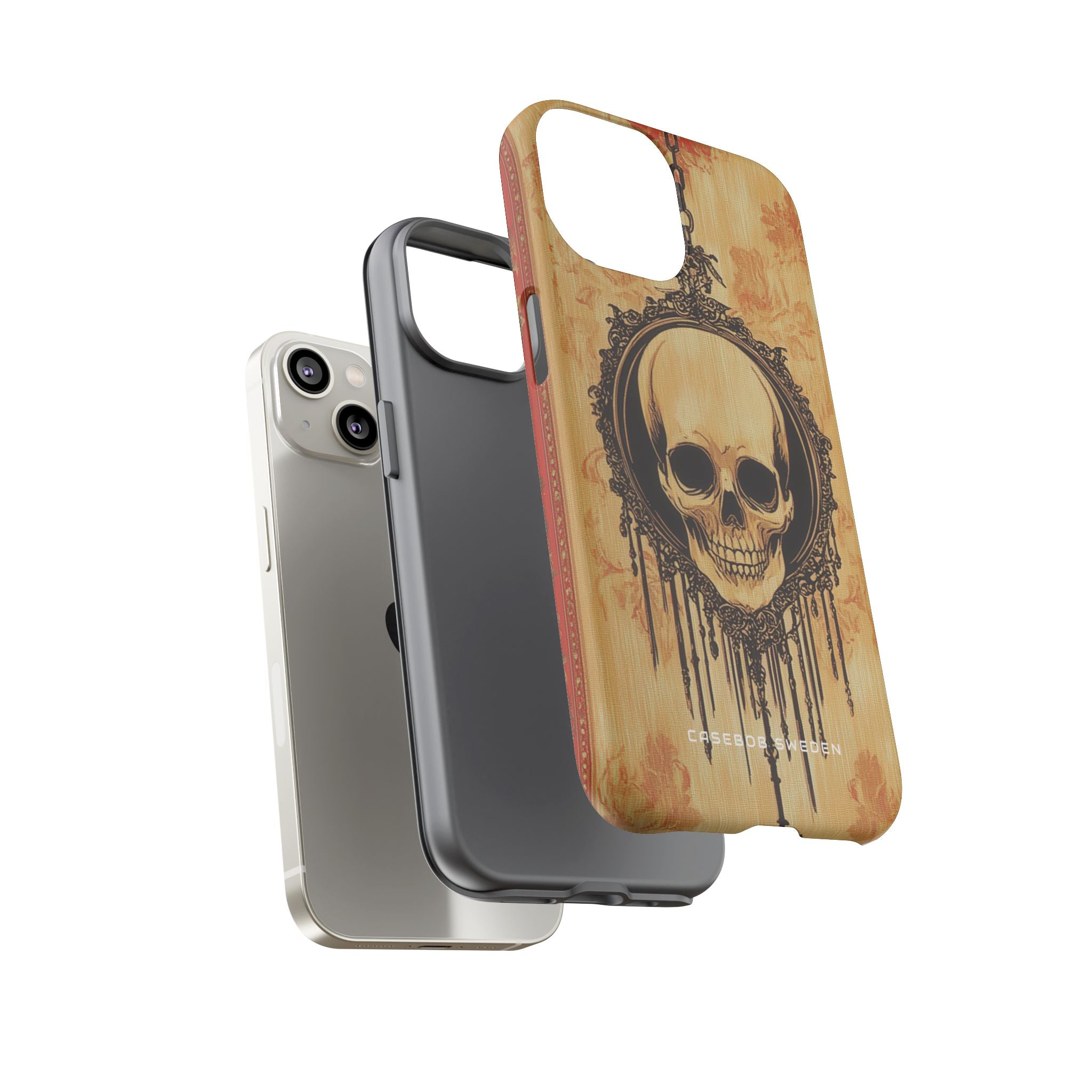 Gothic Skull Elegance iPhone 14 - Tough Phone Case