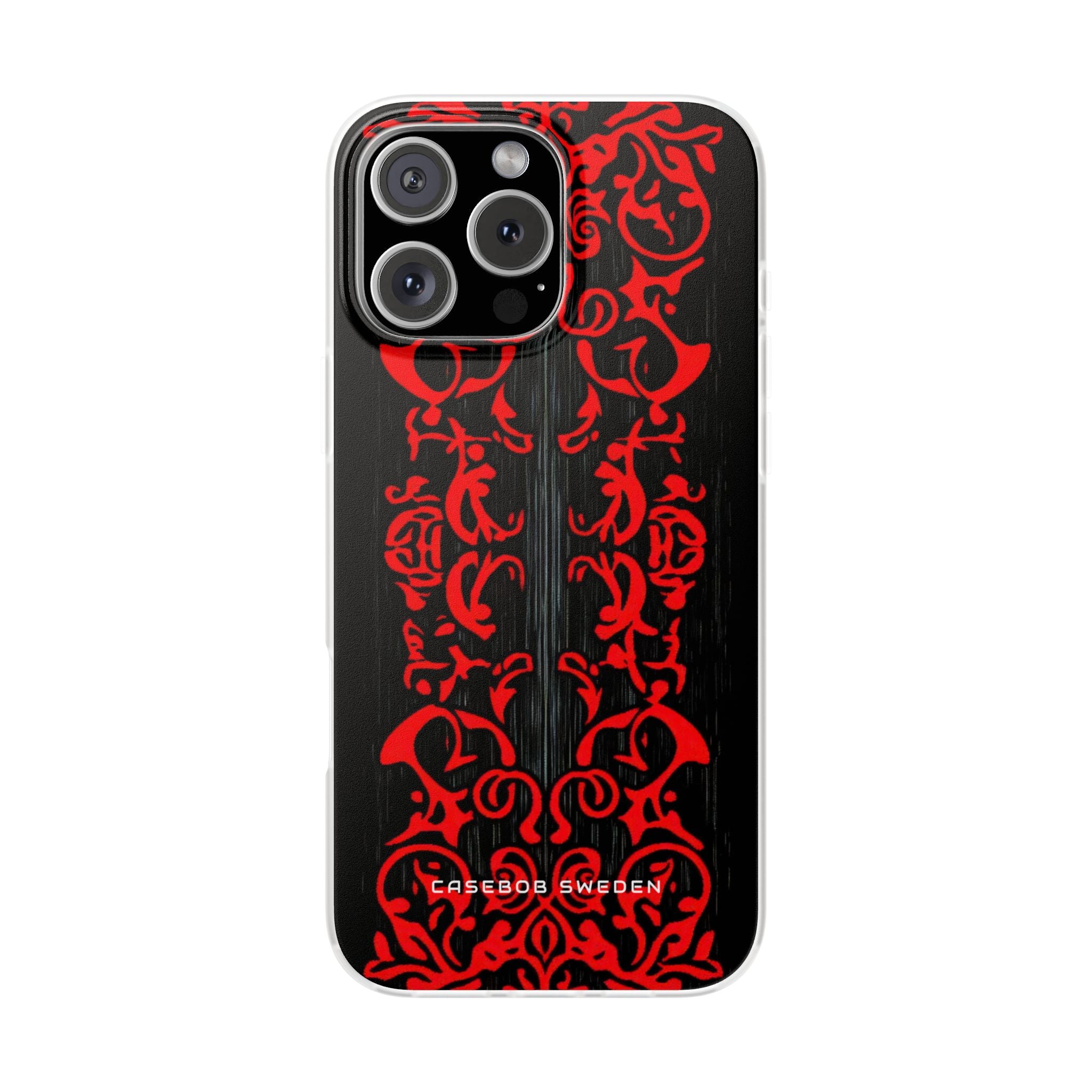 Gothic Crimson Symmetry iPhone 16 - Flexi Phone Case