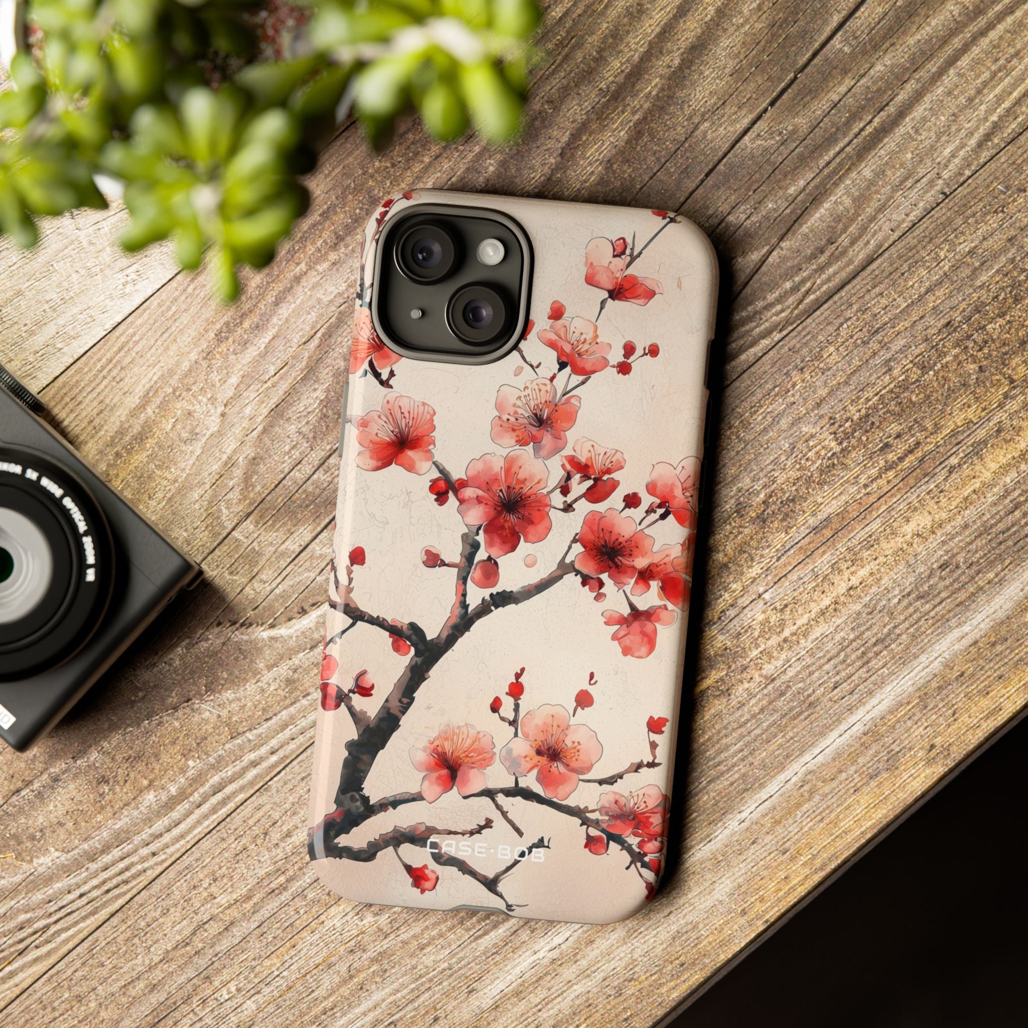 Blossom Shadow iPhone 15 Plus Case - Tough