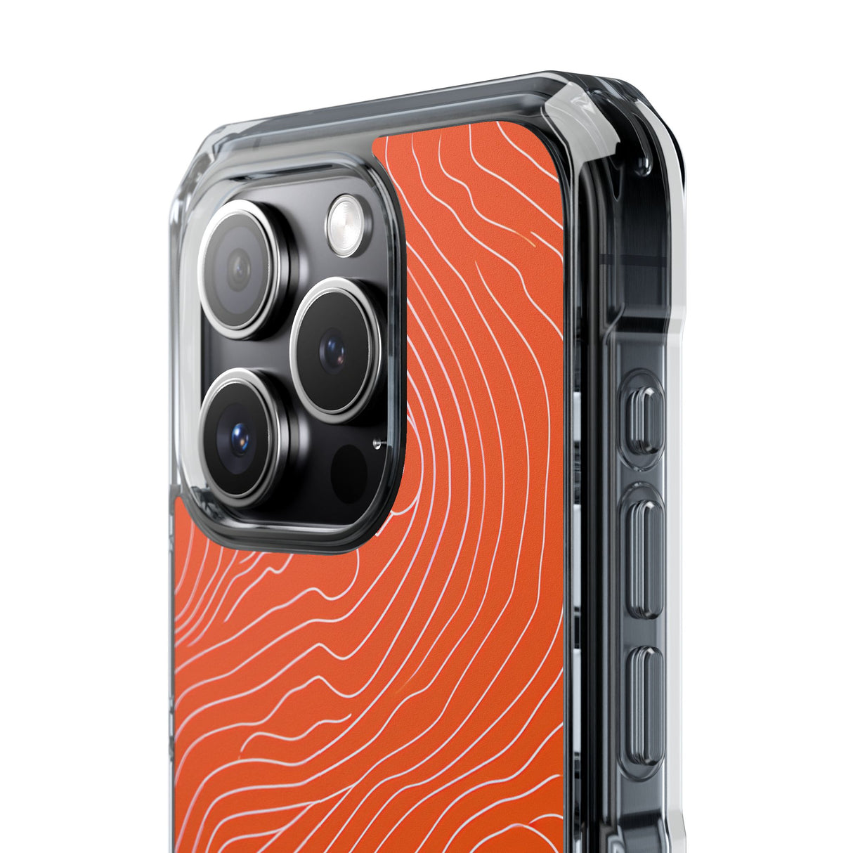 Pantone Tangerine Design | Handyhülle für iPhone (Clear Impact Case – magnetisch)