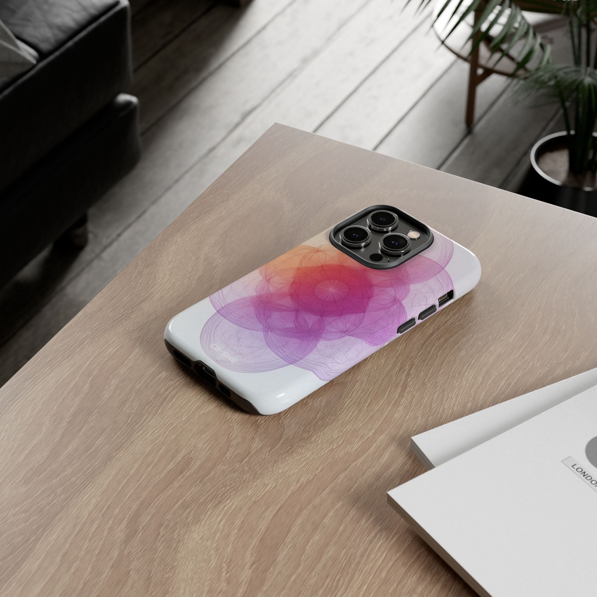 Radiant Circles Expand - iPhone Case