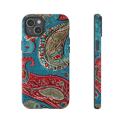 Vintage Paisley Elegance iPhone 15 - Tough Phone Case