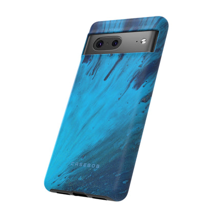 Light Blue Ink Art | Phone Case