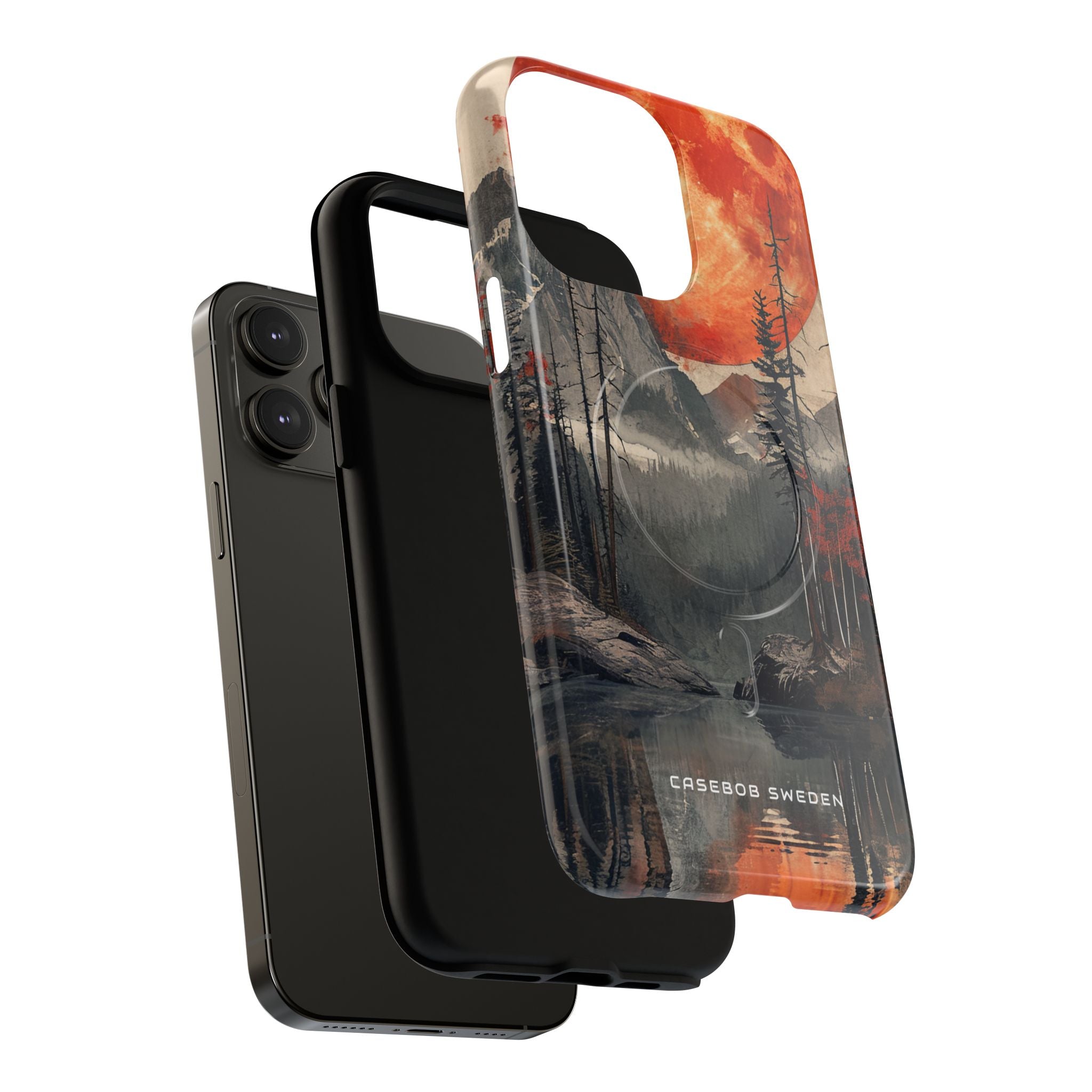 Celestial Glow Over Reflective Landscape iPhone 14 | Tough+ Phone Case