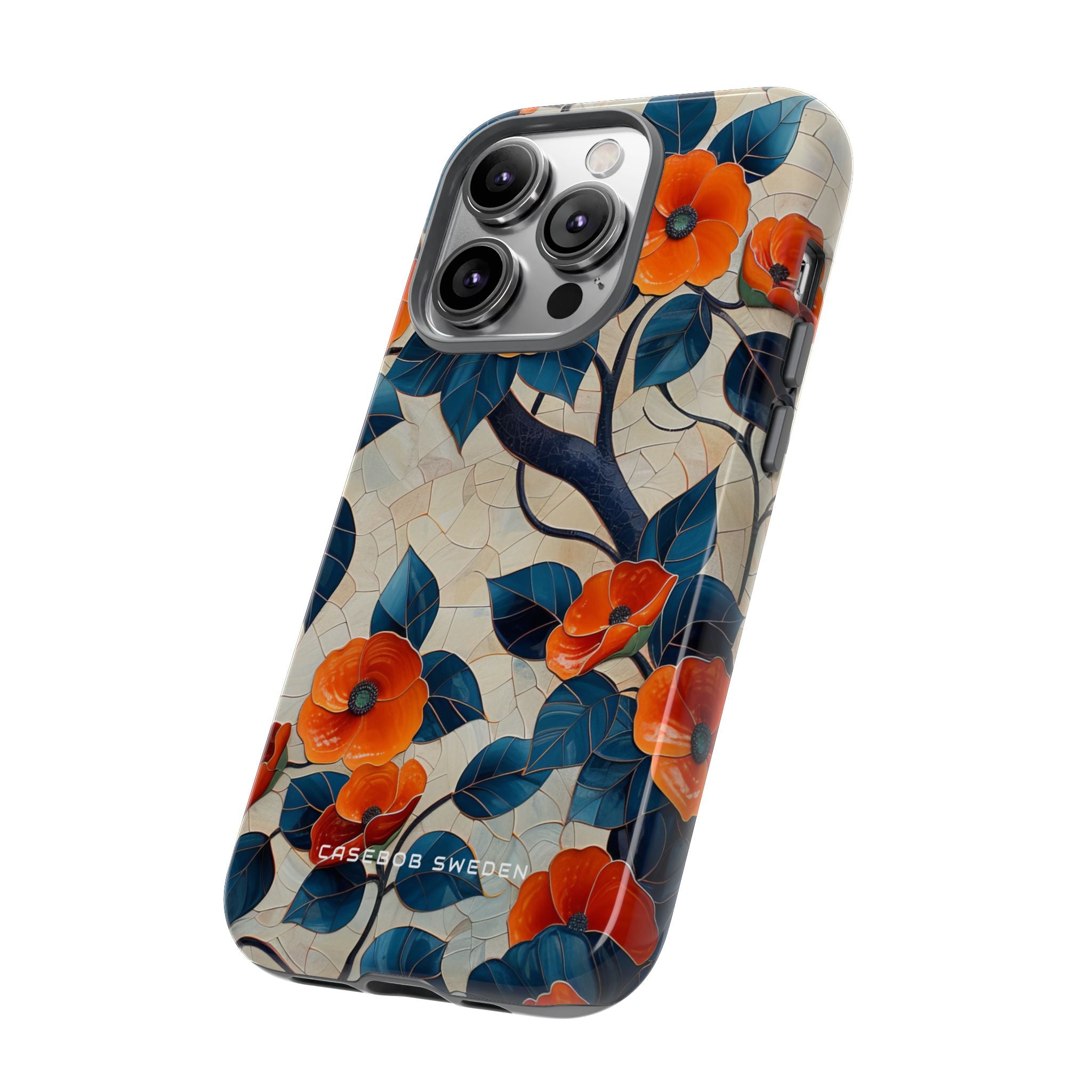 Orange Blossoms Mosaic Harmony iPhone 14 - Tough Phone Case