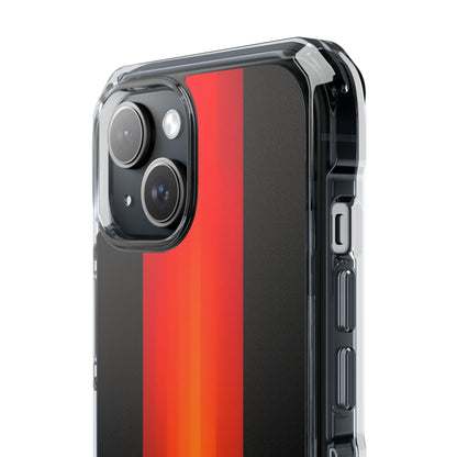 Vibrant Red to Black Gradient Minimalist Phone iPhone 15 - Impact Clear+