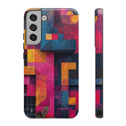 Electric Geometric Vibes - Protective Phone Case