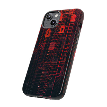 Encryption Aura: Security Gradient - Protective Phone Case