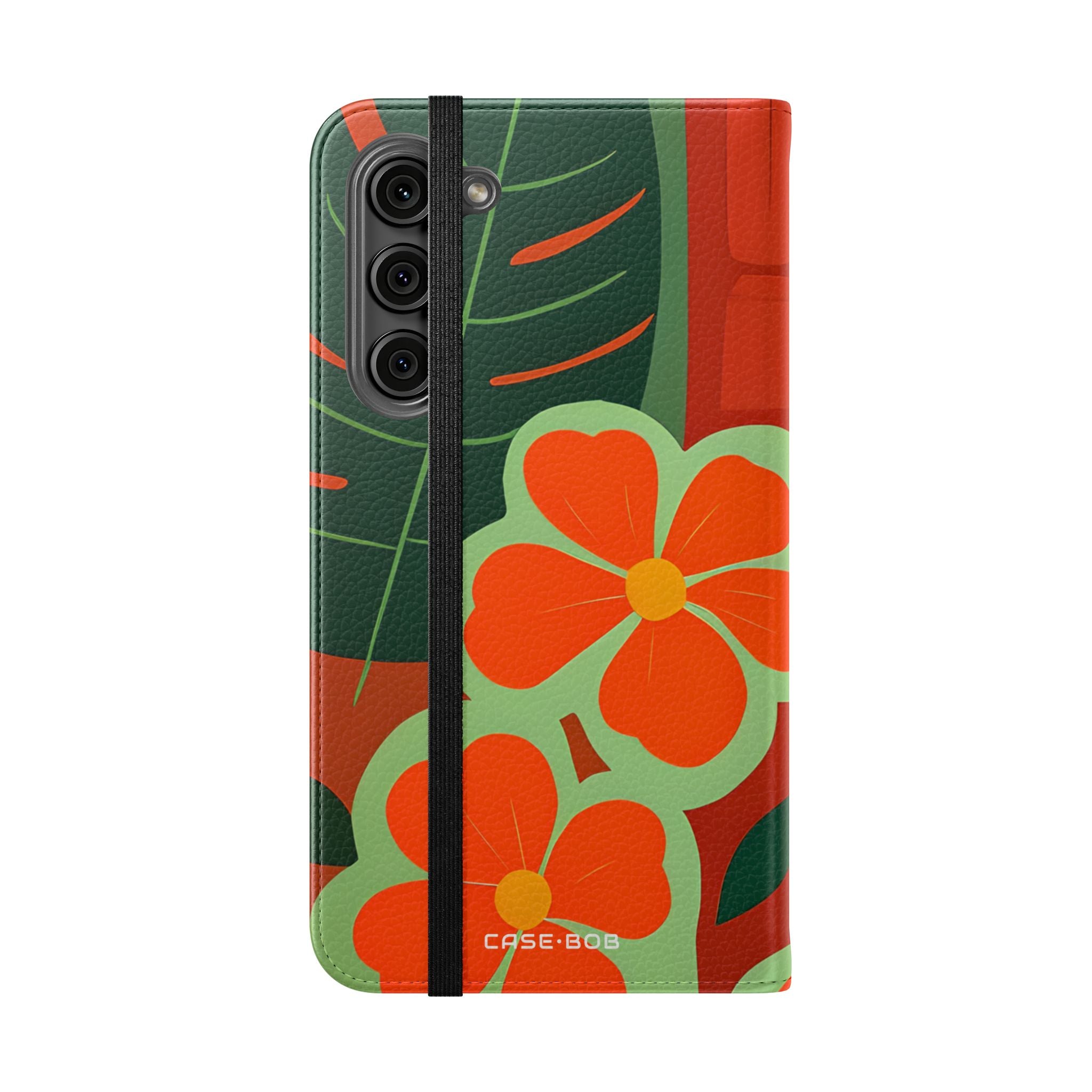 Orange Blossom Mosaic - Samsung S23+ Cover - Wallet