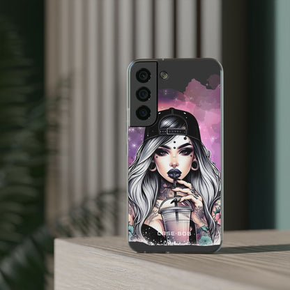 Silver Sip Nebula Samsung S22 - Soft