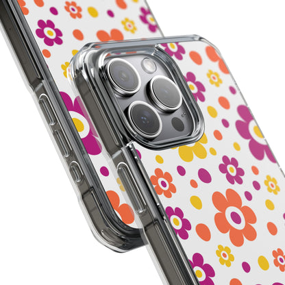 Retro Floral Playfulness iPhone Case - Impact