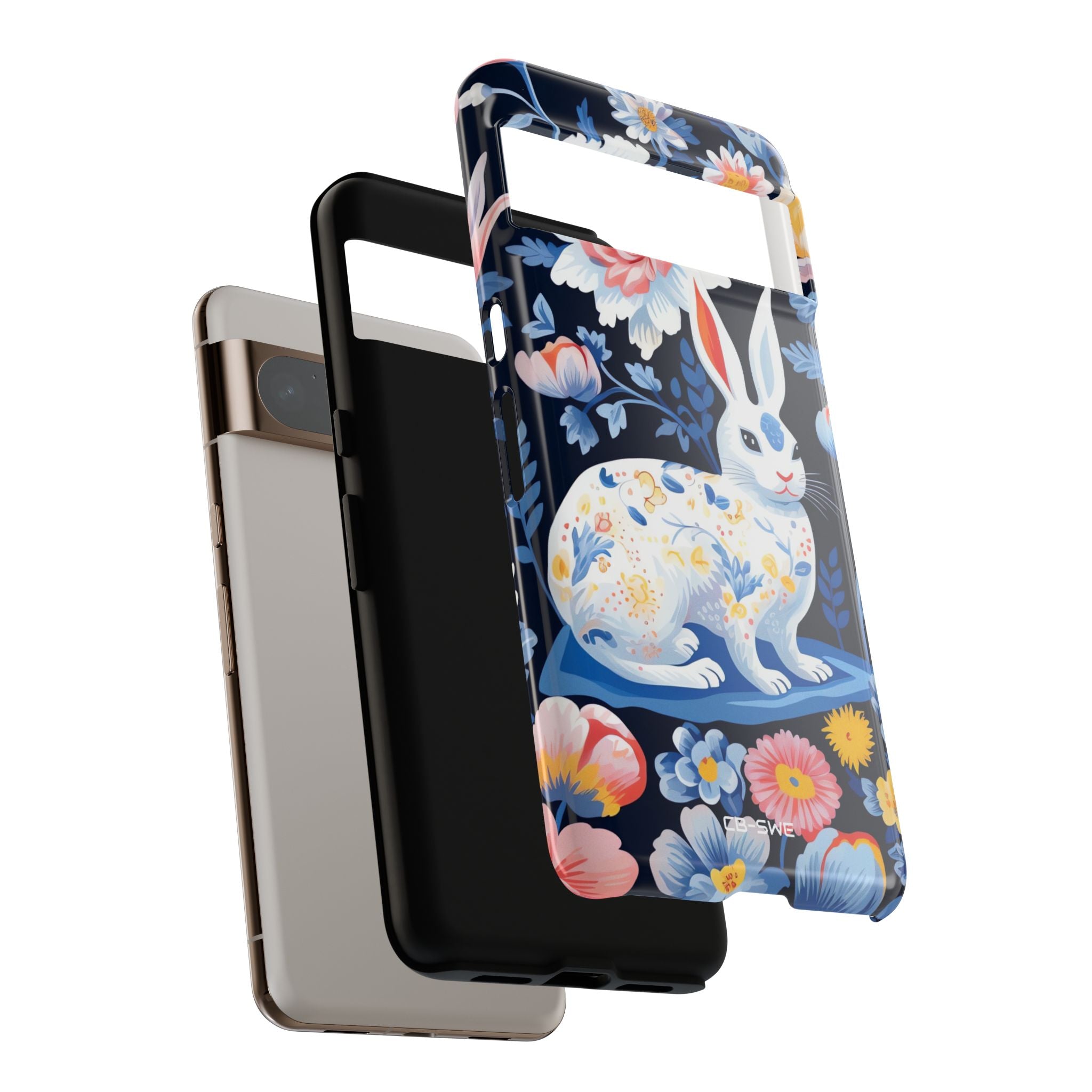 Floral Rabbit Dances - Google Pixel Case