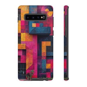 Electric Geometric Vibes - Protective Phone Case