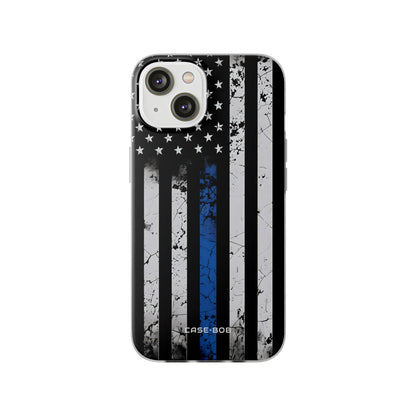 Blue Stripe Flag iPhone 14 Case - Soft