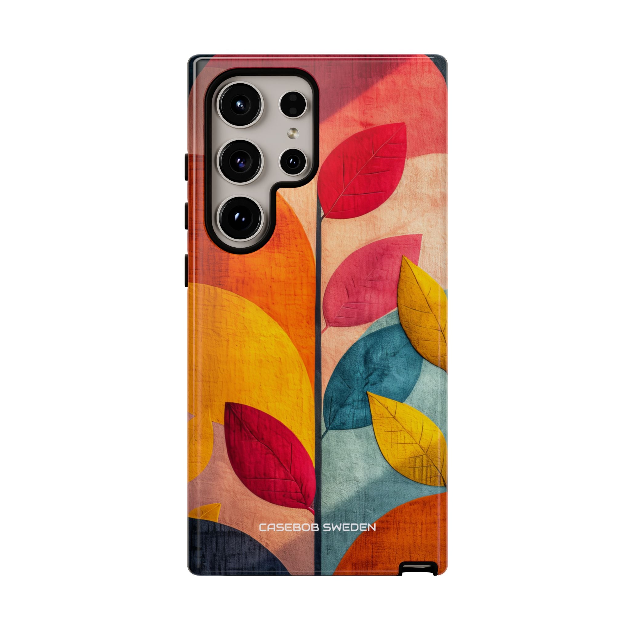 Abstract Orange Blue Design - Tough Samsung S24 Phone Case