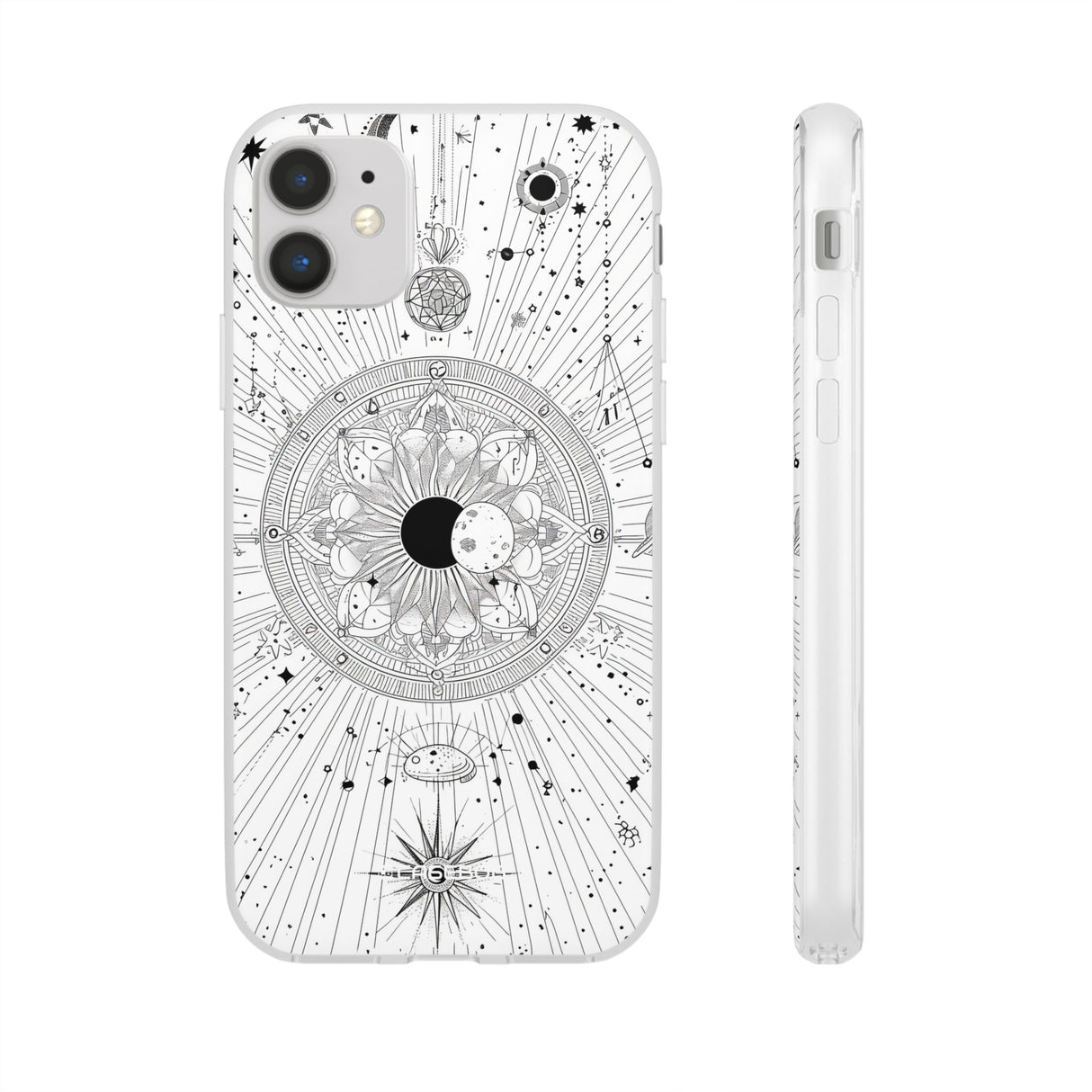 Celestial Mandala Mystique | Flexible Phone Case for iPhone