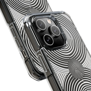 Hypnotic Geometry - Phone Case for iPhone (Clear Impact - Magnetic)