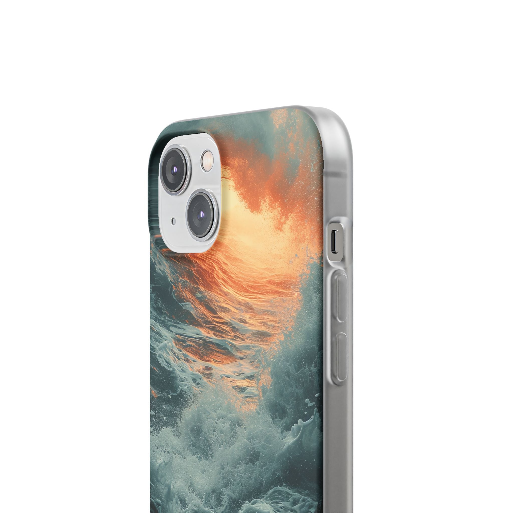 Fiery Wave Power - Flexi iPhone 14 Phone Case