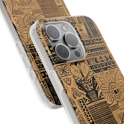Tribal Faces iPhone 15 Pro Max Case - Soft