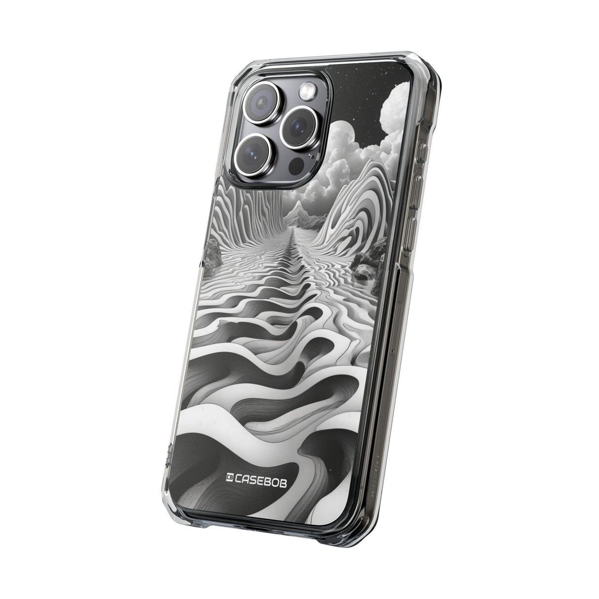 Ethereal Waves - Phone Case for iPhone (Clear Impact - Magnetic)