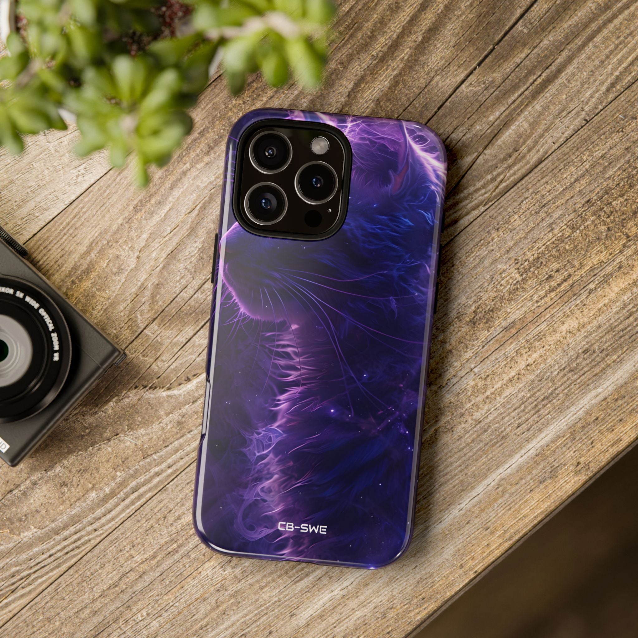 Mystical Starlit Cat - iPhone Case