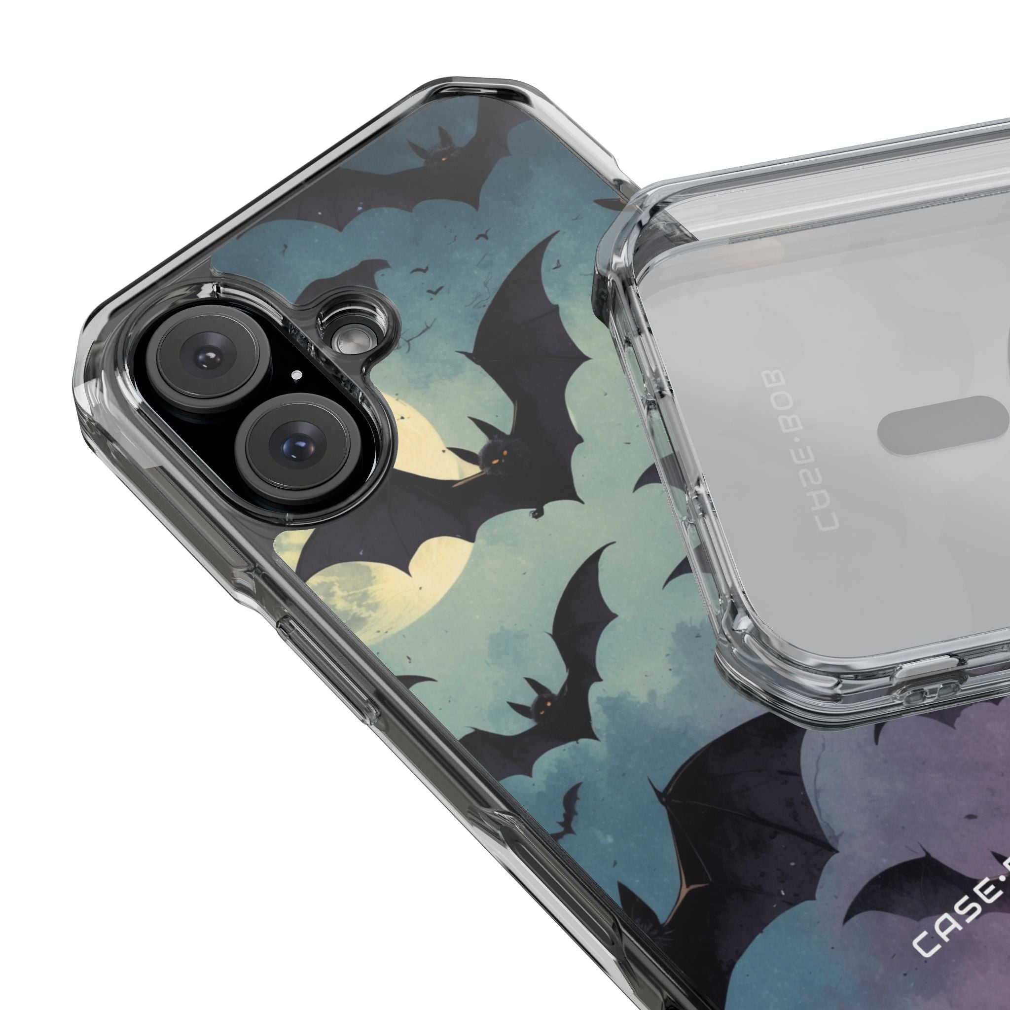 Glowing Bat Swarm iPhone 15 Case - Impact