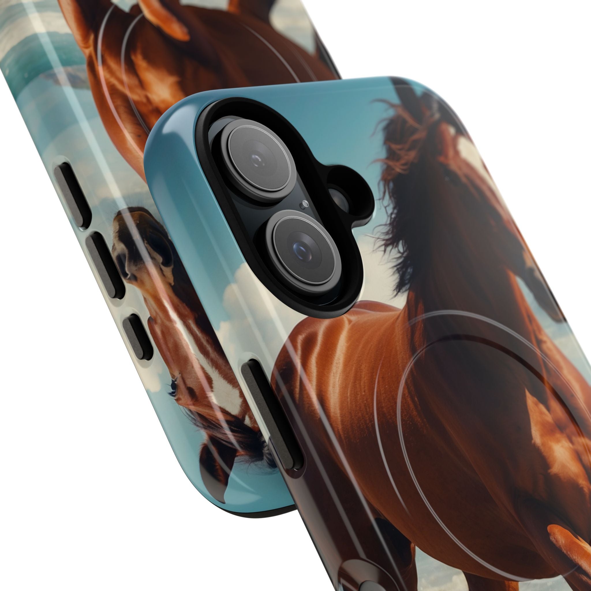 Blazing Horse iPhone 16 Case - Tough+