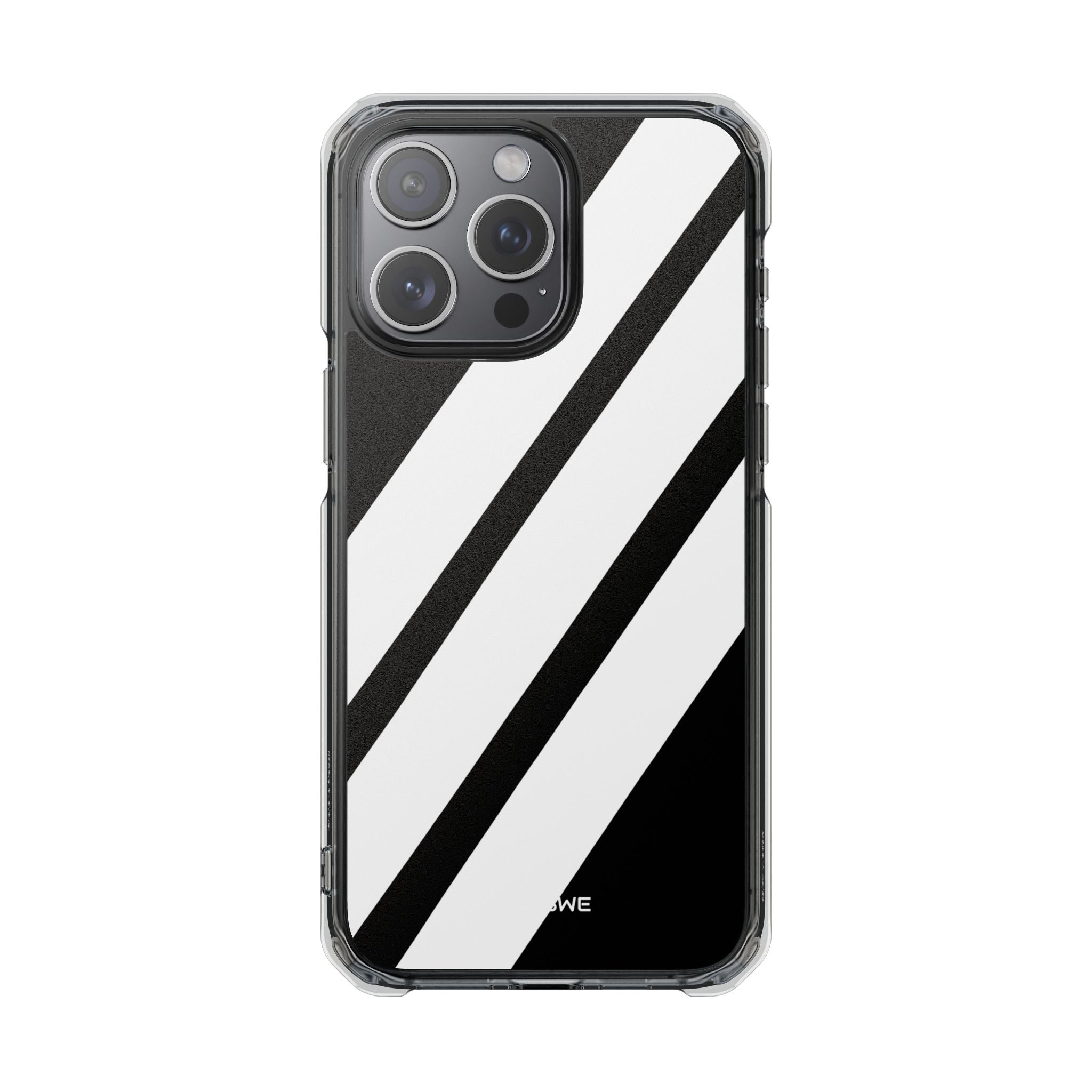 Monochrome Diagonal Symmetry iPhone Case - Impact