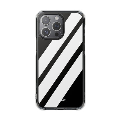 Monochrome Diagonal Symmetry iPhone Case - Impact
