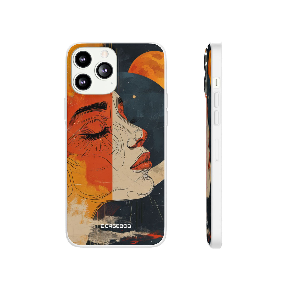 Celestial Duality | Flexible Phone Case for iPhone