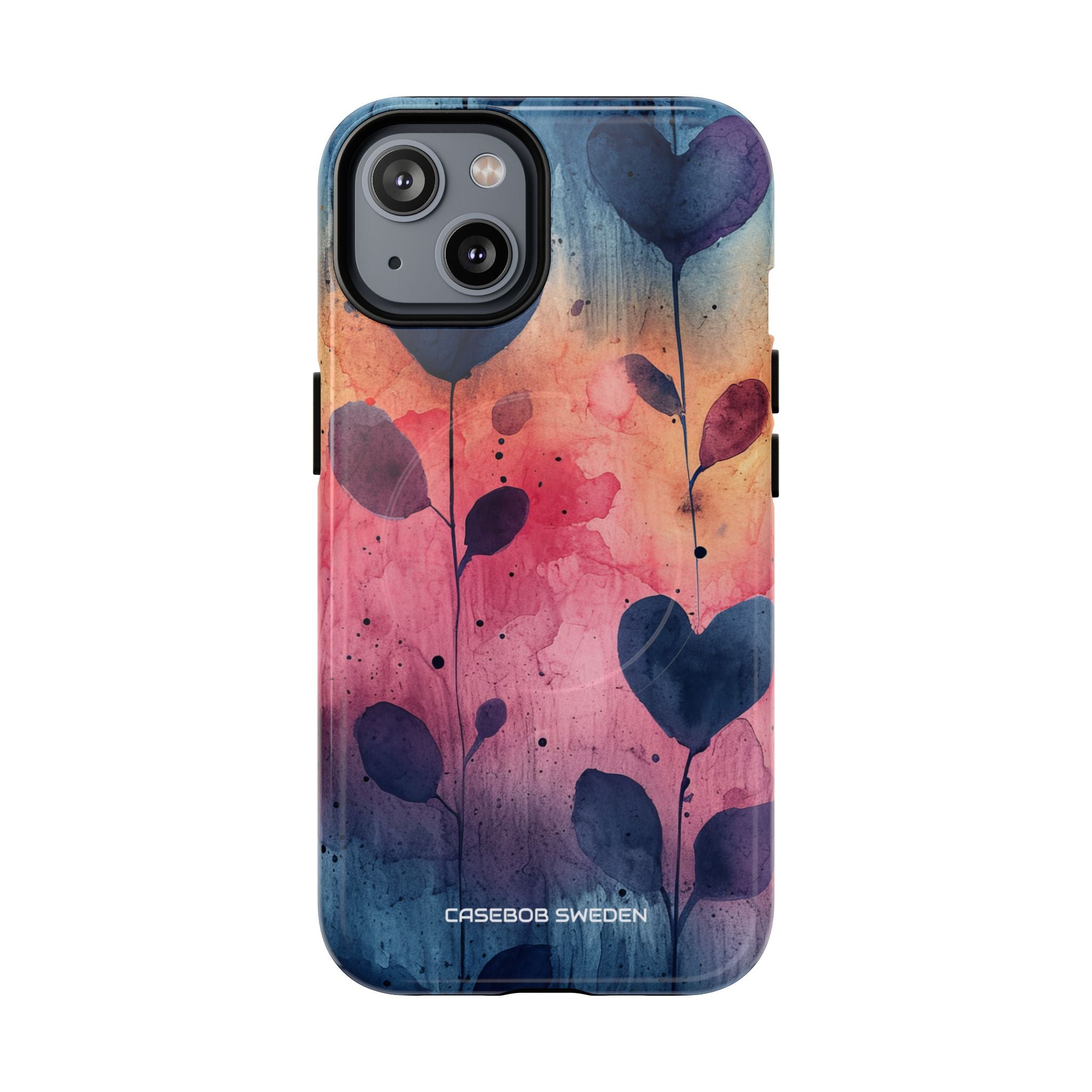 Watercolor Heart Art - Tough + MagSafe® iPhone 14 Phone Case