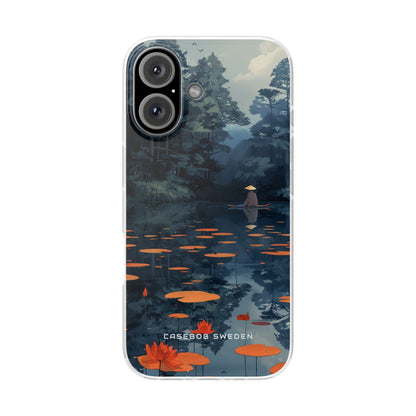 Tranquil Lotus Reflections iPhone 16 - Flexi Phone Case