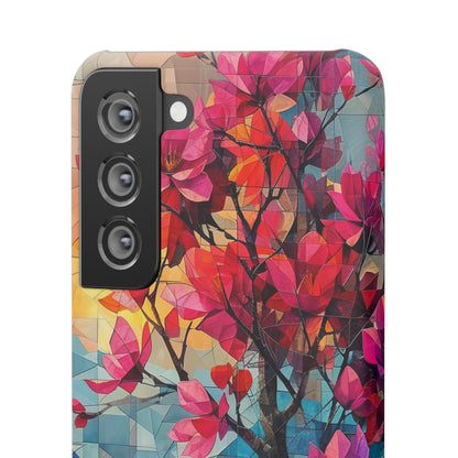 Vibrant Geometric Tree Landscape Samsung S21 - Slim Phone Case