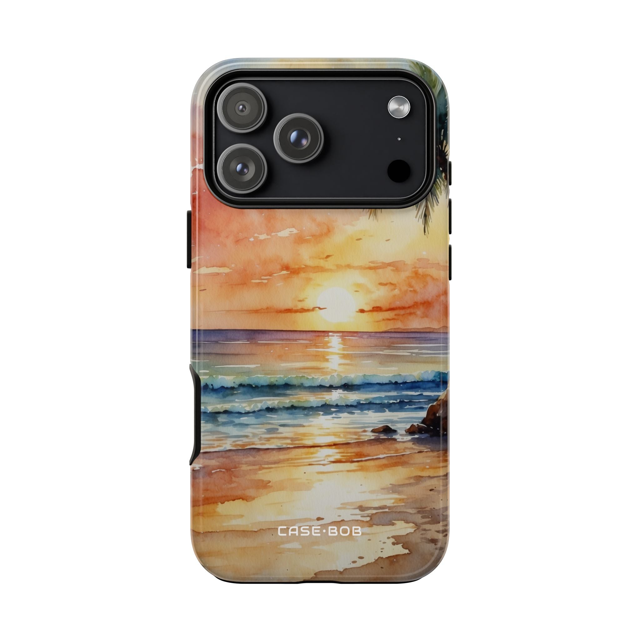 Sunset Palm iPhone 17 Pro Max Case - Tough
