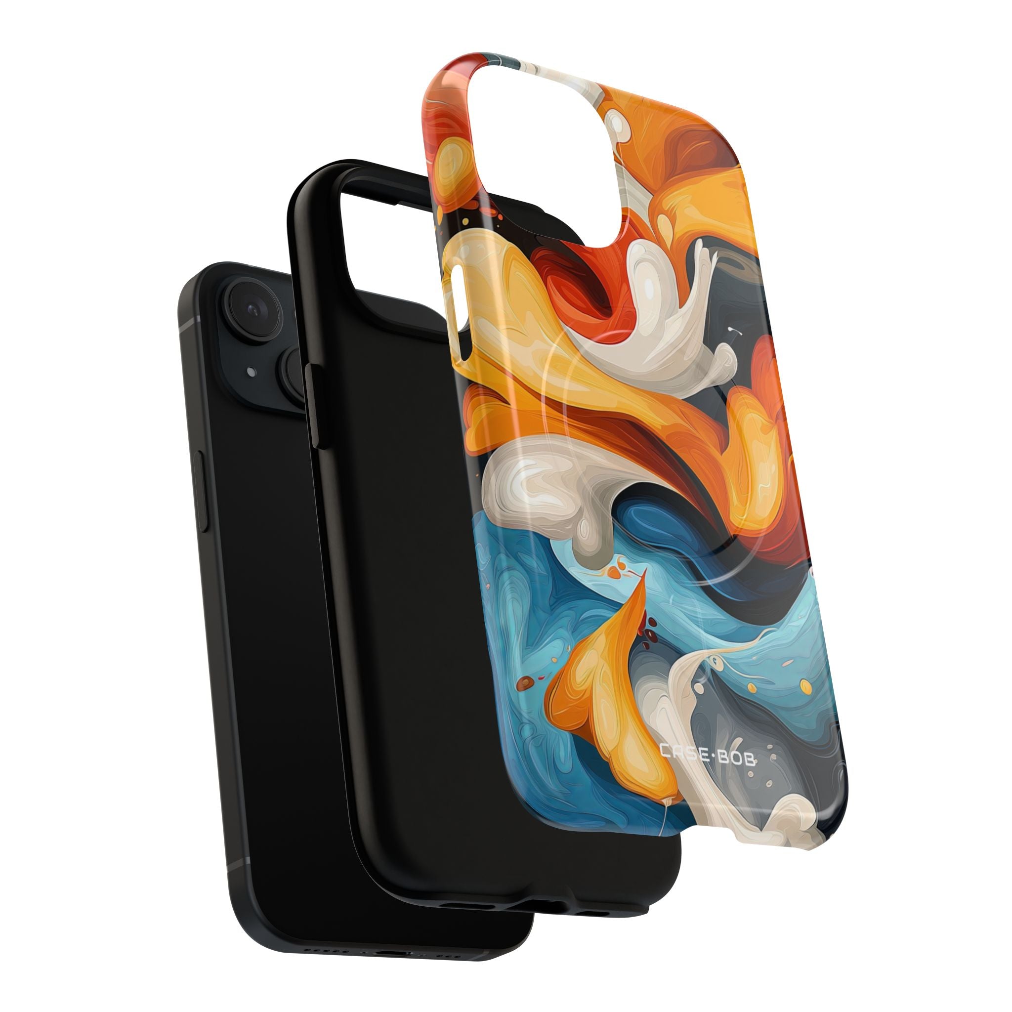 Crimson Ribbon iPhone 15 Case - Tough+