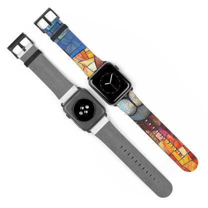 Sunglass Llama Mosaic - Watch Band