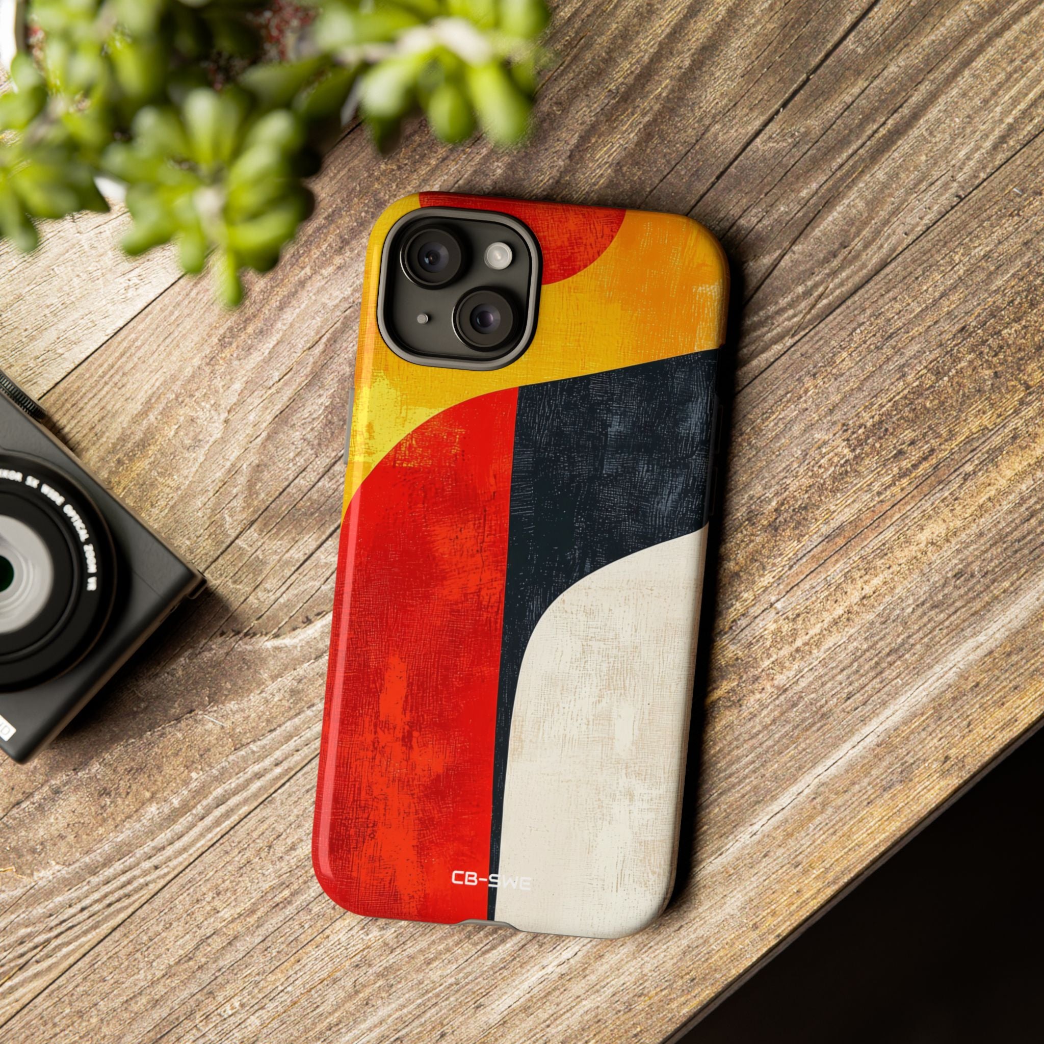 Vibrant Flowing Shapes - iPhone Case
