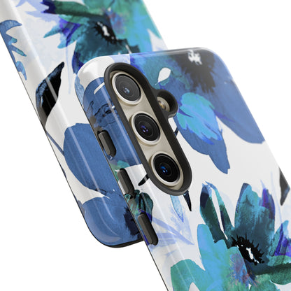 Blue Blossom Radiance Samsung S24 Case - Tough