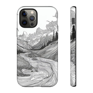 Monochrome Serenity | Protective Phone Case for iPhone