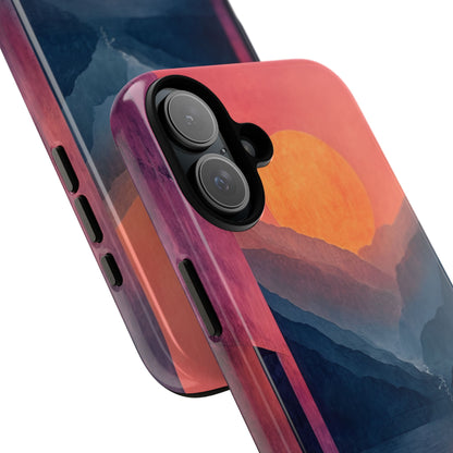 Surreal Sunset Landscape - Tough iPhone 16 Phone Case